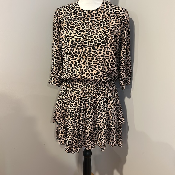 Zadig & Voltaire Rooka Leopard Print Mini Dress - Picture 5 of 11